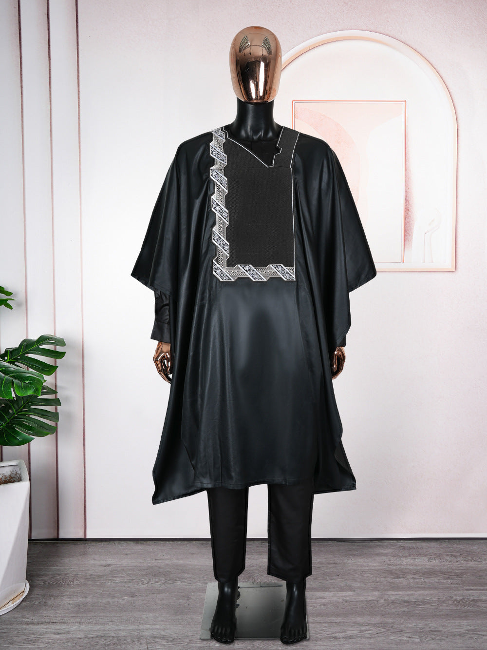 Plus Size Men's New Clothes Figured Cloth Full Craft Fragrant Three-piece Suit